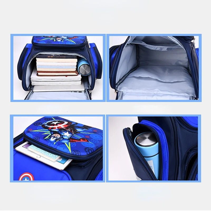 Superhero School Backpack – Spider-Man or Captain America