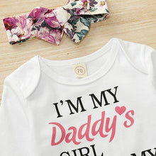Carregar imagem no visualizador da galeria, Conjunto  Eu Sou a Menina do Meu Papai e o Mundo da Minha Mamãe - Tamanhos de 0 a 18 meses
