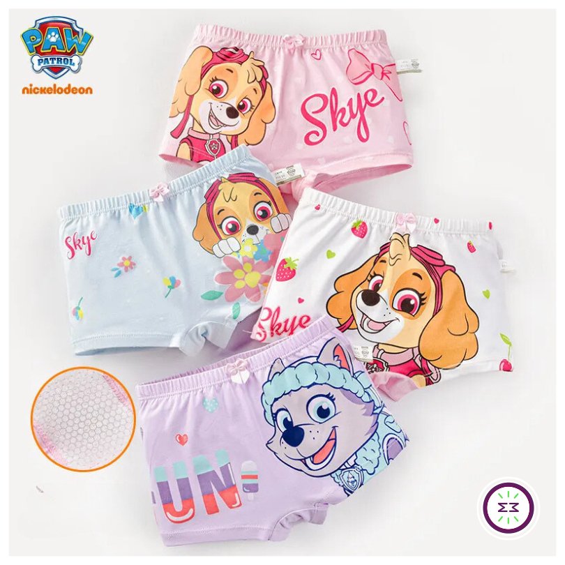 Set of 4 Paw Patrol Kids Panties -