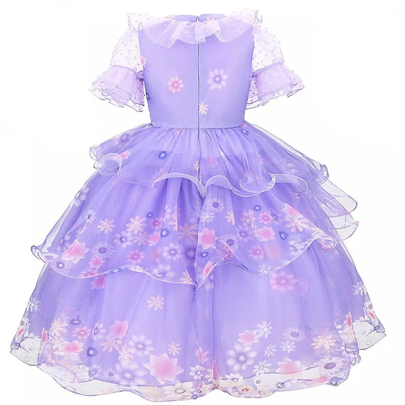 Vestido Fantasia Isabela Madrigal Luxo Premium + Acessórios - Encanto