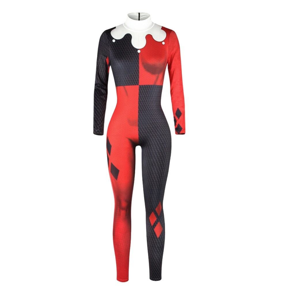 Harley Quinn Women's Jumpsuit – Adult Cosplay