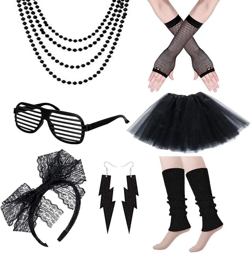 Women's 80s Vintage Accessories Kit – New Wave Style