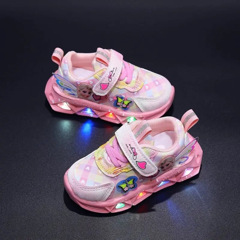 Elsa Frozen Kids' Sneakers with LED Lights