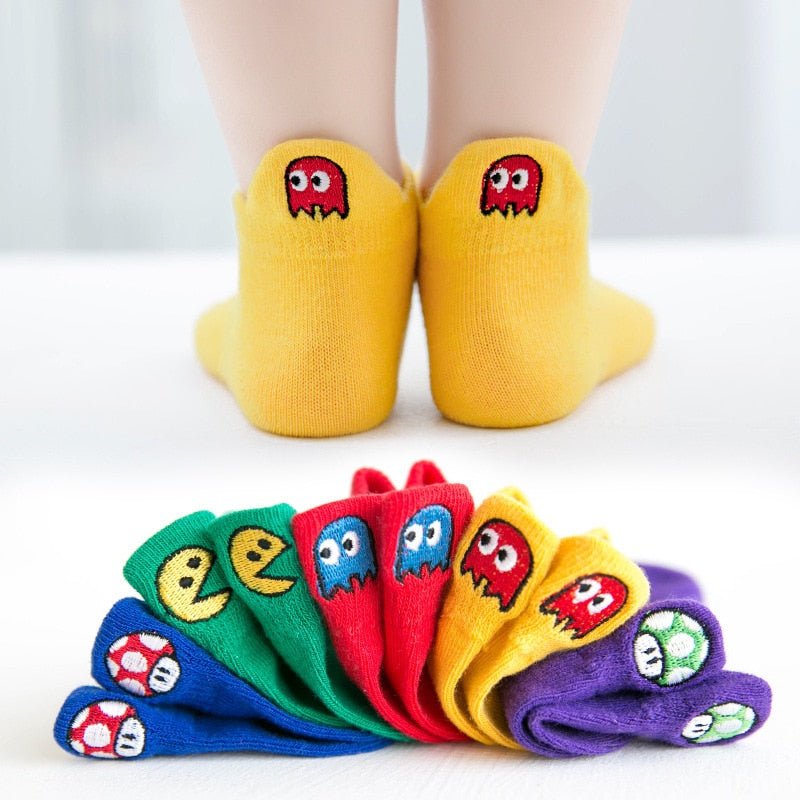 Kit with 5 Pairs of Fun Kids Socks -