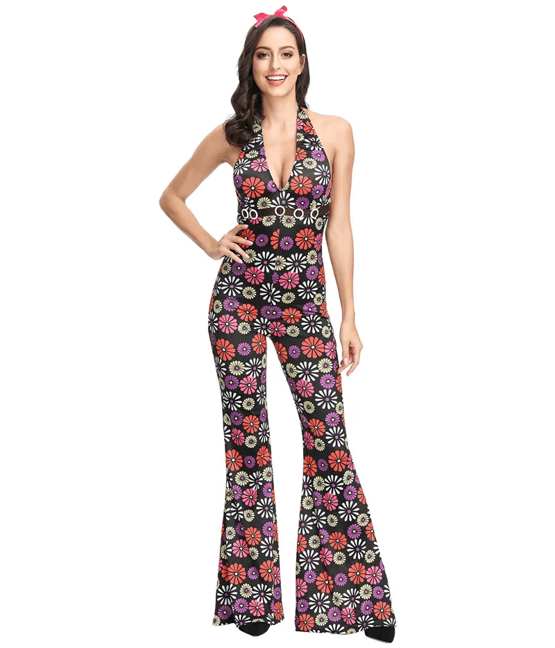 Roupa Hippie Paz e Amor Estampado Flores Feminino