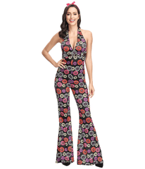 Roupa Hippie Paz e Amor Estampado Flores Feminino