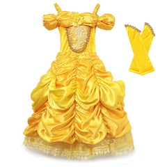 Vestido Fantasia Infantil Bela e a Fera Princesa Luxo - A Bela e a Fera 2