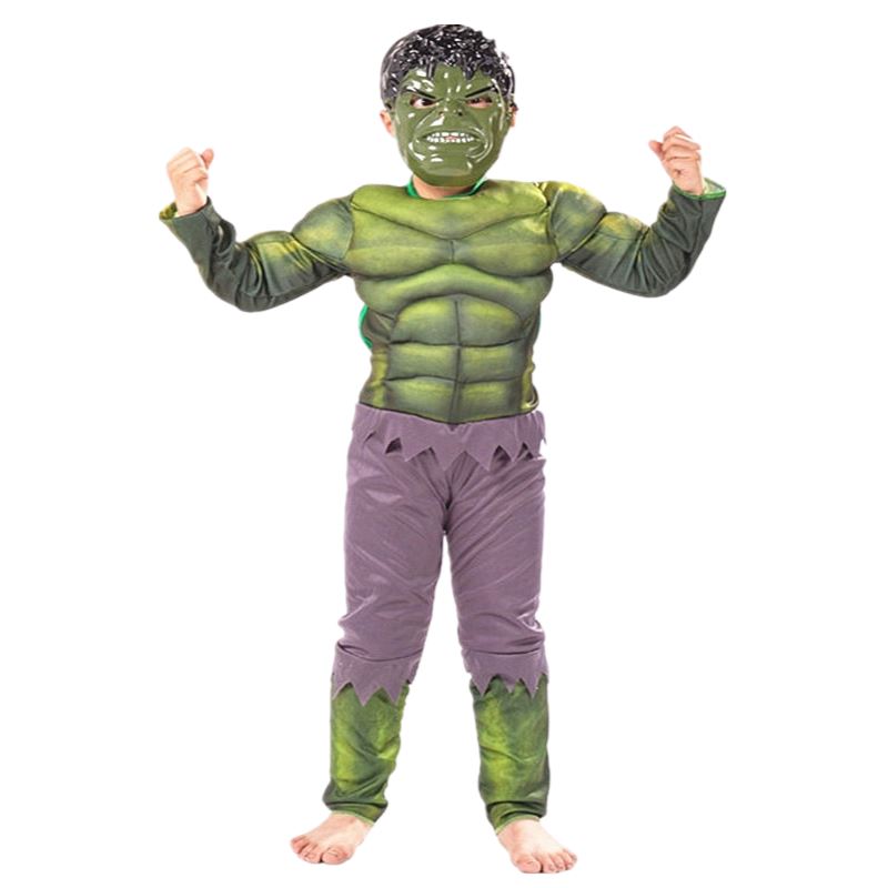 Fantasia Infantil Hulk + Máscara de Brinde