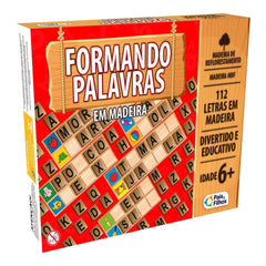 Jogo Pedagógico em Madeira - Formando Palavras