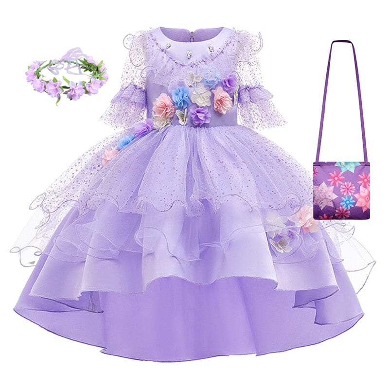 Isabela Madrigal Super Luxury Costume Dress + Accessories – Encanto