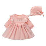Dress with Hat and Ruffles