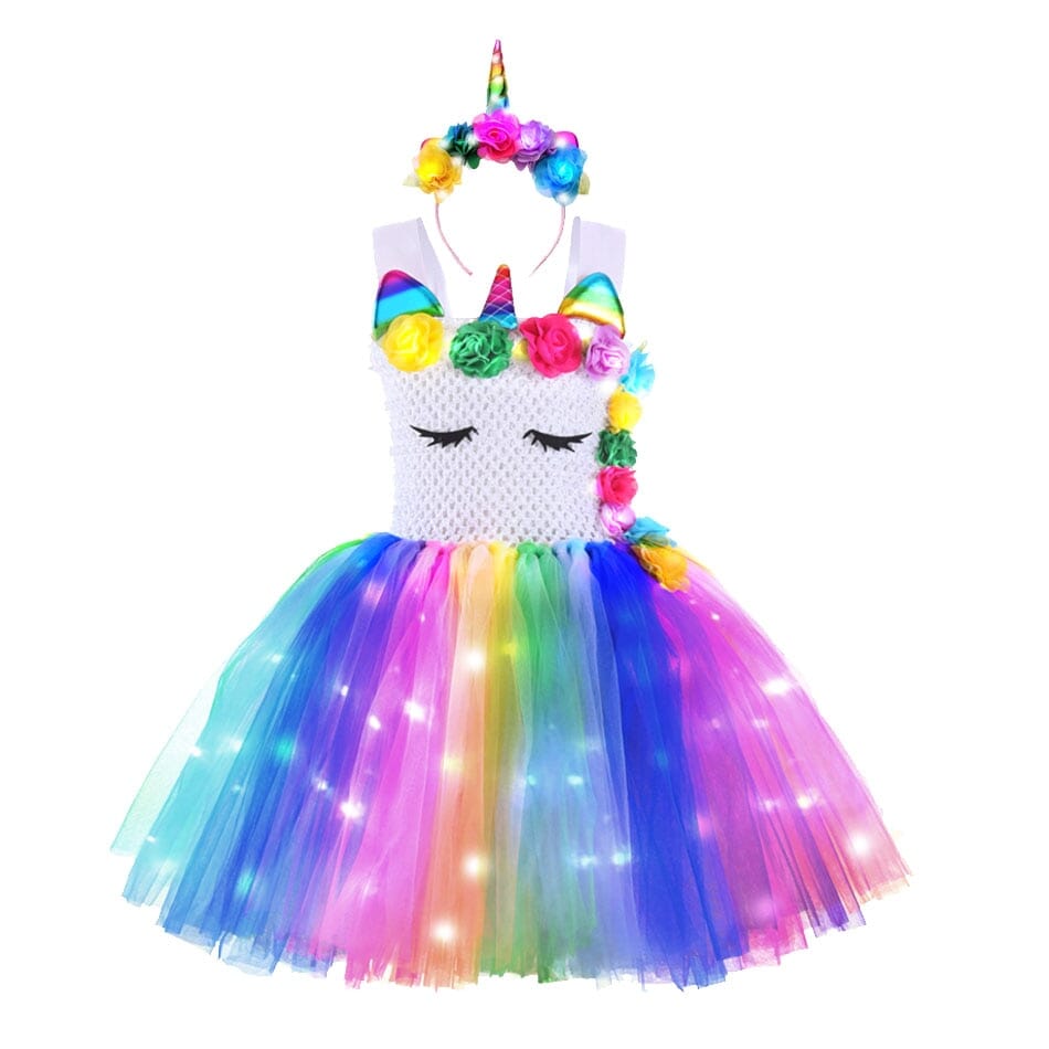 Unicorn Costume Dress with LED Lights (04)