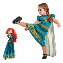 Carregar imagem no visualizador da galeria, Vestido Fantasia Merida Infantil Luxo - Valente
