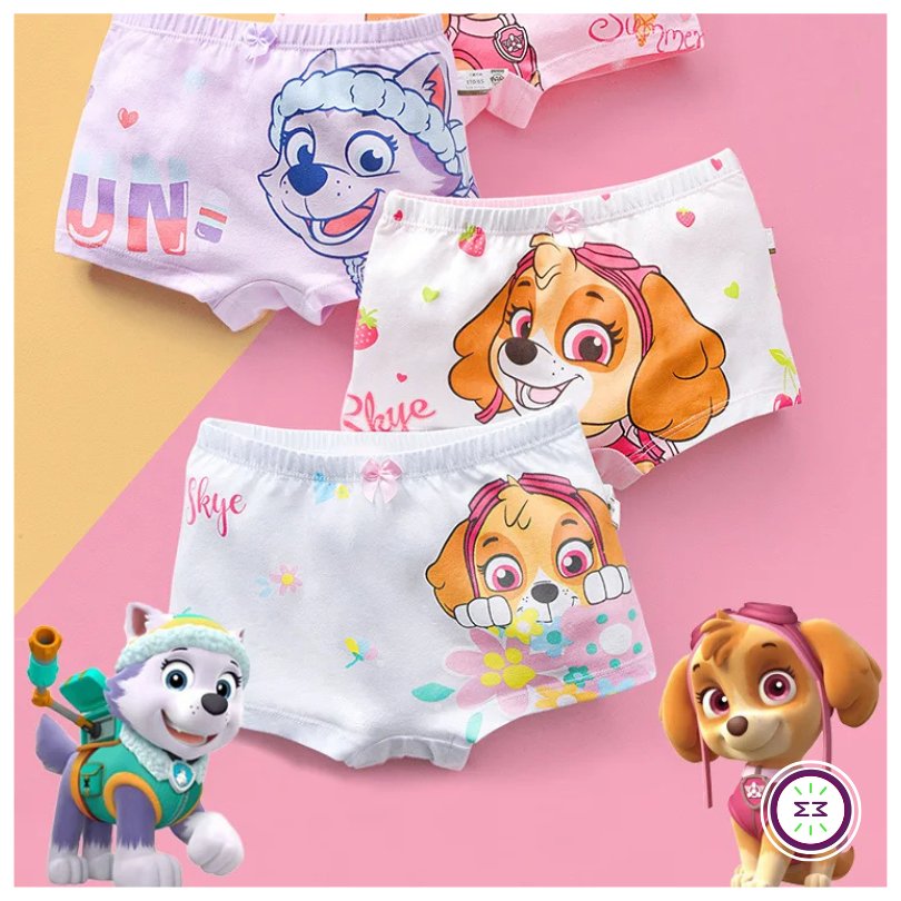 Set of 4 Paw Patrol Kids Panties -