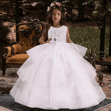 Carregar imagem no visualizador da galeria, Vestido de Princesa Bordado Infantil
