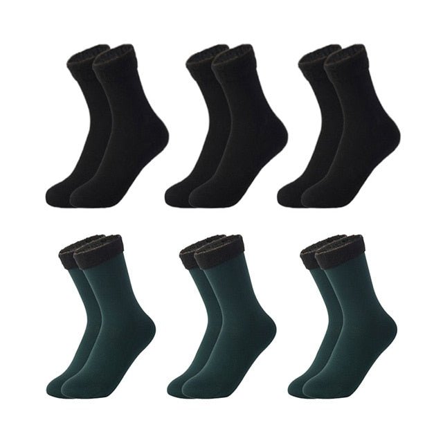 Kit with 6 Pairs of Women's Thermal Socks