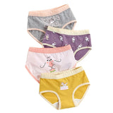 Set of 4 Kids Panties 100% Cotton -