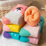 Kit with 5 Pairs of Unisex Plush Kids Socks