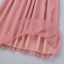 Carregar imagem no visualizador da galeria, Vestido de Renda Rosa Sem Mangas Infantil
