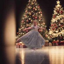 Carregar imagem no visualizador da galeria, Vestido Festa Infantil Luxo bordado lantejoulas para meninas, elegante, baile, vestido formatura, Casamentos, Cores Variadas
