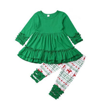 Carregar imagem no visualizador da galeria, Conjunto Traje Natalino - Tamanhos de 6 meses a 4 anos
