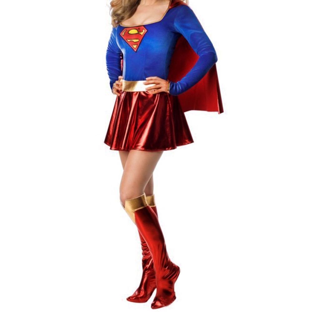 Fantasia Completa SuperGirl DC - Adulto Cosplay