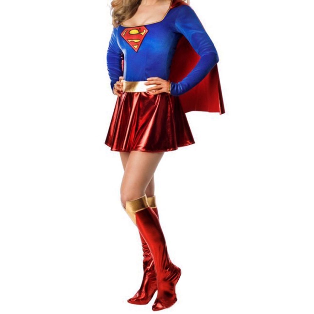 DC SuperGirl Full Set Costume – Adult Cosplay