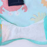 Larger Kids Swimsuit for Boys 1 Month to 4 Years Old, Yellow Dinosaur Design, with UPF 50+ Protection, UV Beachwear