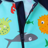 Larger Kids Swimsuit for Boys 1 Month to 4 Years Old, Red Dinosaur Design, with UPF 50+ Protection, UV Beachwear
