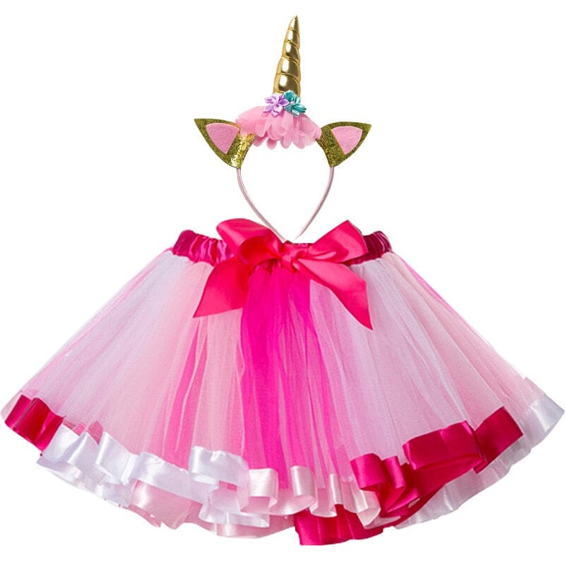 Pink Skirt Costume with Tiara