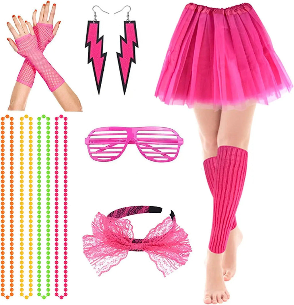 Women's 80s Vintage Accessories Kit – New Wave Style