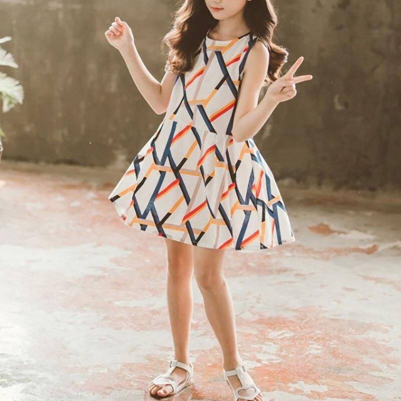 Fashion Dress with Geometric Print