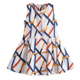 Fashion Dress with Geometric Print