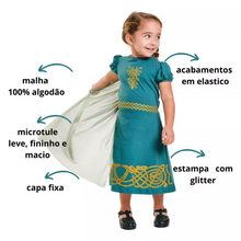 Carregar imagem no visualizador da galeria, Vestido Fantasia Merida Infantil Luxo - Valente
