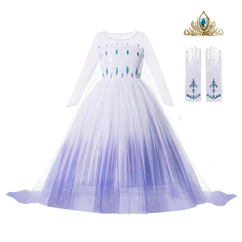 Vestido Fantasia Infantil Frozen 2