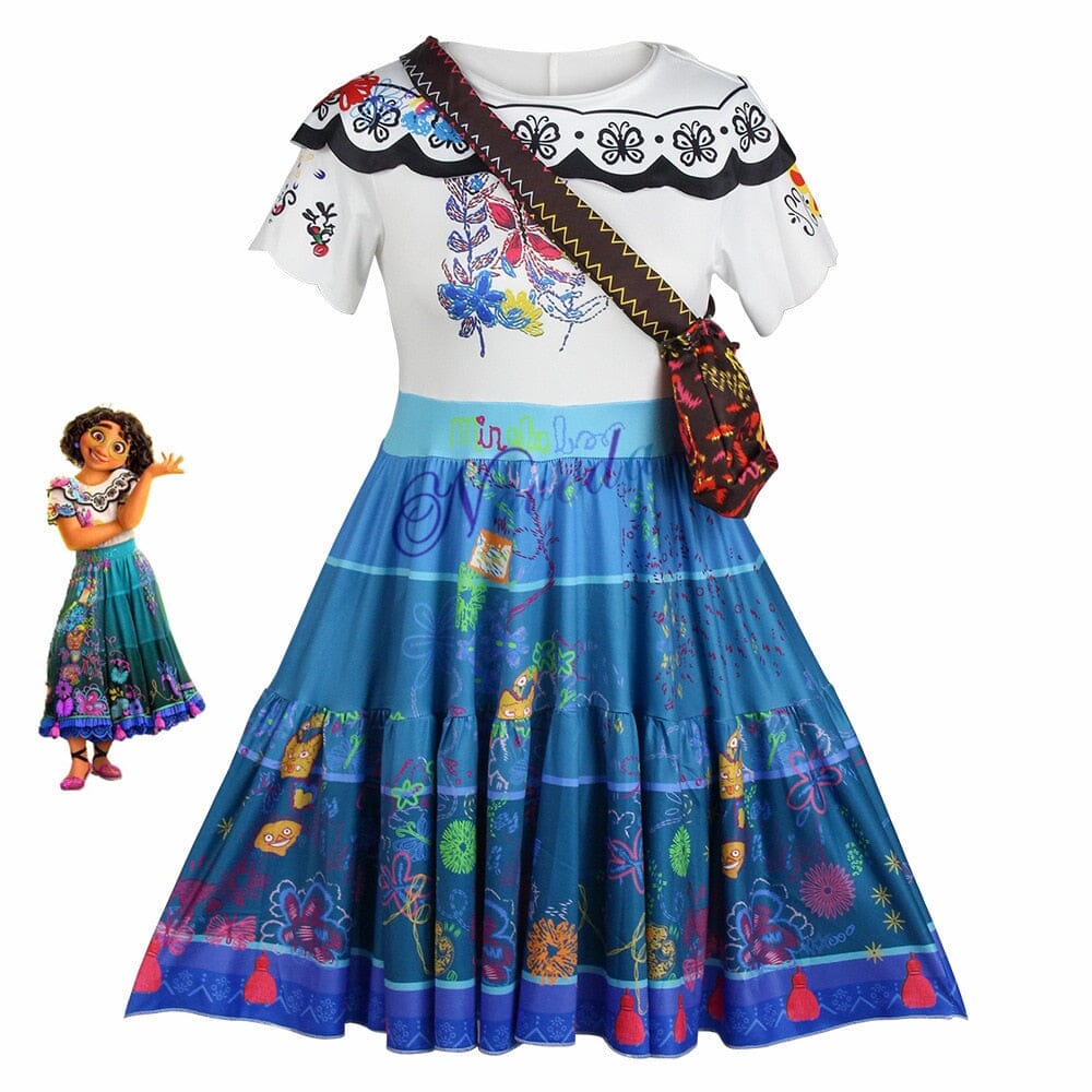 Mirabel Madrigal Costume Dress – Encanto Adult Cosplay with bag