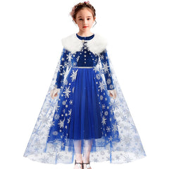 Vestido Fantasia Frozen Cristal - Luxo