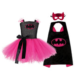 Kids Batgirl Costume Dress with Cape