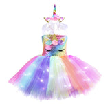 Unicorn Costume Dress with LED Lights (01)