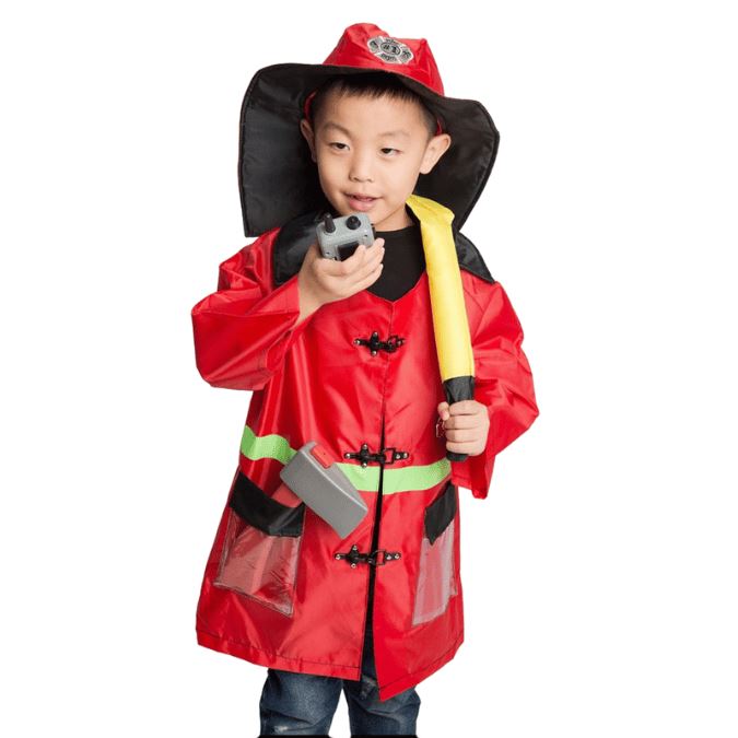Kids Firefighter Costume + Accessories / Unisex