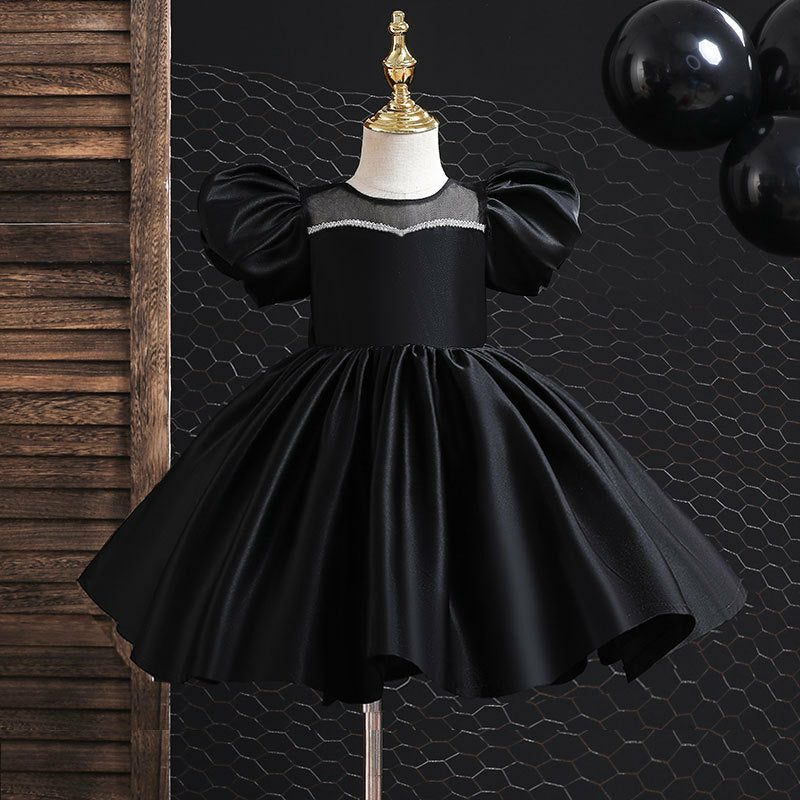 Short Party Dress in Various Colors, Sizes 1 to 12 Years