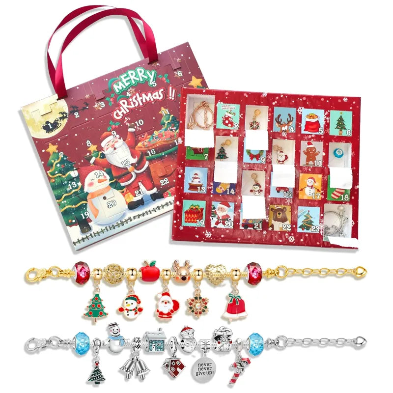 Christmas Bracelet, Charm and Pendant Set