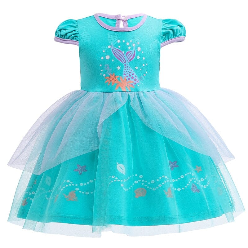 Vestido Sereia Ariel Ciano Infantil