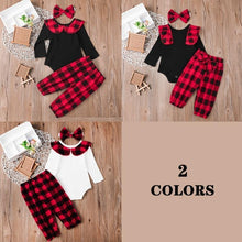 Carregar imagem no visualizador da galeria, Conjuntinho 3 Peças Xadrez - Tamanhos de 0 a 24 meses
