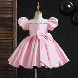 Short Party Dress in Various Colors, Sizes 1 to 12 Years