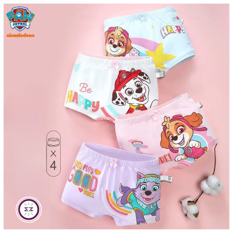 Set of 4 Paw Patrol Kids Panties -