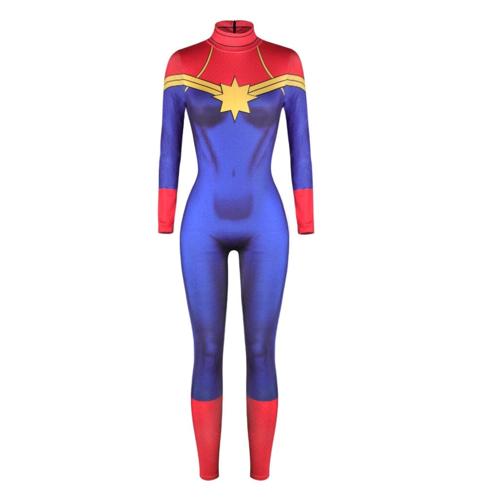 Women's Captain Marvel Jumpsuit – Adult Cosplay