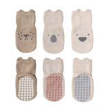 3 Pairs of Non-Slip Cartoon Socks
