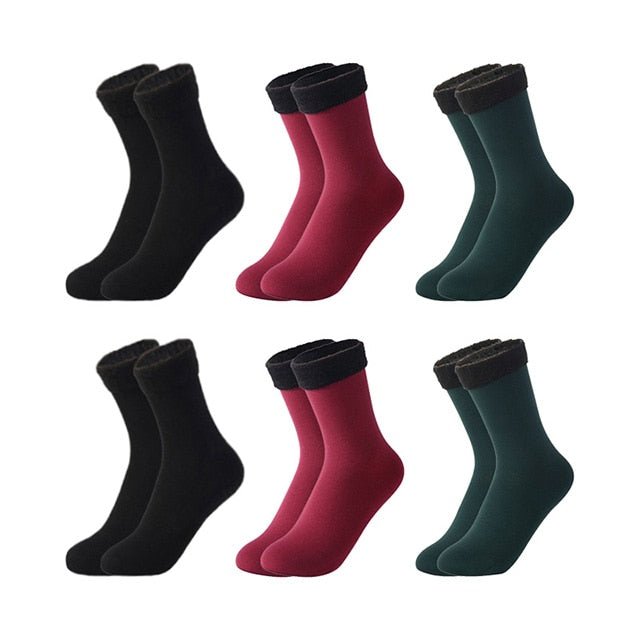 Kit with 6 Pairs of Women's Thermal Socks