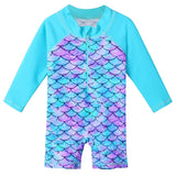 Larger Kids Suit for Girls from Newborn to 6 Years Old, Pink with UV Protection